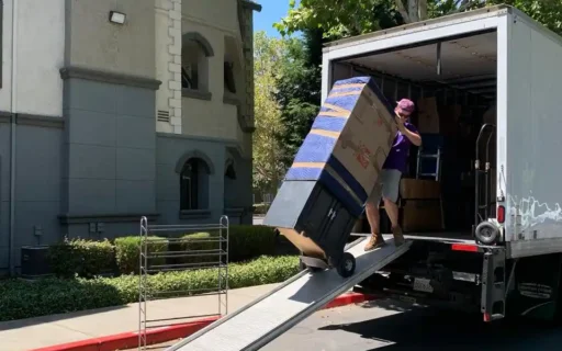 hire movers to load a truck
