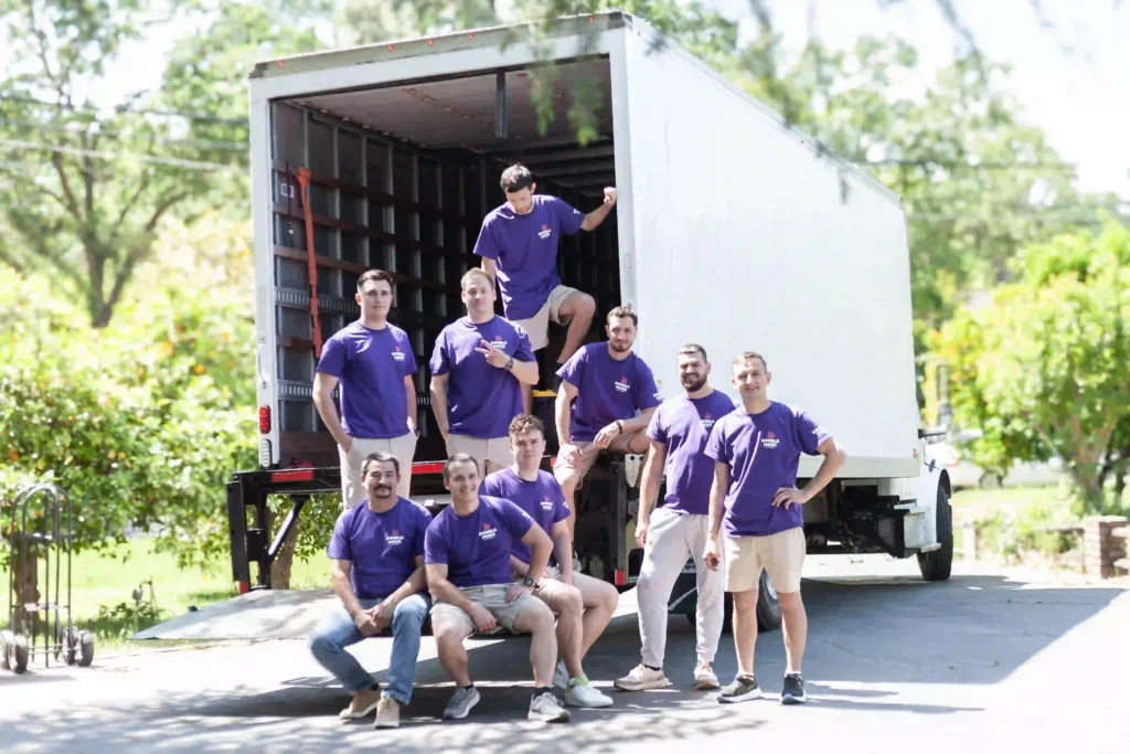 Double-Move moving team ready for a residential move in Roseville CA